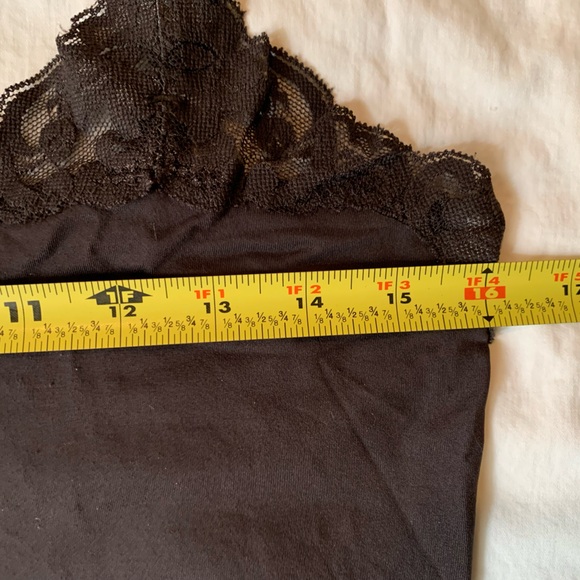 Brown stretch camisole with lace, L, EUC, Smart Set - Picture 4 of 7